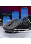 K17 Dual Mode Bluetooth ve 2.4GHz Destekli 1200DPI Kablosuz Optik Mouse
