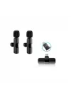 K9-D2 TYPE-C Lightning Dönüştürücülü Wireless Kablosuz Çiftli Yaka Mikrofonu