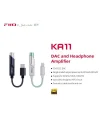 KA11 USB C - 3.5mm Ses Adaptörü 32bit/384 KHz, USB Tip C Dongle HiFi DAC Amplifikatör Android/iOS/Windows/Mac için (Gümüş, TC)