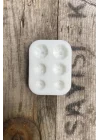 Kabak Mini Altılı Mum Kalıbı (Silikon)
