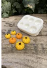 Kabak Mini Altılı Mum Kalıbı (Silikon)