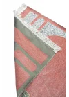Kabe Desenli Örgü Püsküllü Şönil Seccade Pembe