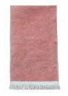 Kabe Desenli Örgü Püsküllü Şönil Seccade Pembe