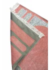 Kabe Desenli Örgü Püsküllü Şönil Seccade Pembe