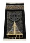 Kabe Desenli Ultra Plus Siyah Şönil Seccade (Kabe Kapısı 3)