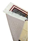 Kabe Detaylı Lüks Kaymaz Tabanlı Kadife Seccade