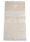 Kabe Motifli Şönil Seccade Krem
