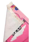 Kabeli Çiçek Desenli Çocuk Seccadesi Pembe