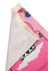 Kabeli Çiçek Desenli Çocuk Seccadesi Pembe