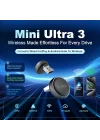 Kablosuz CarPlay ve Android Otomatik Adaptör - Mini Ultra 3 iPhone ve Android 11+, USB-A/Tip-C Tak ve Çalıştır, Hızlı Bağlantı, Çevrimiçi Yükseltme için Kablosuz Donglea OEM Kablolu