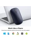 Kablosuz Fare, 2,4 Ghz Usb Bağlantısı, Maks. 4000 Dpi, 18 Ay Pil Ömrü. Pc, Mac, Dizüstü Bilgisayar, Windows 11, 10, 8.1, 7, Macos, Linux Ile Uyumlu (Siyah)