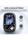 Kablosuz Fare, 2,4 Ghz Usb Bağlantısı, Maks. 4000 Dpi, 18 Ay Pil Ömrü. Pc, Mac, Dizüstü Bilgisayar, Windows 11, 10, 8.1, 7, Macos, Linux Ile Uyumlu (Siyah)
