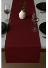 Kadife Görünümlü Masa Runnerı,Bordo 40 X 140