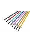 KADİFE KEDİ TASMA ÇING. 30 CM AÇIK MAVİ