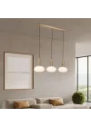 KADO 3LÜ SIRALI ANTİK LAK AVİZE 3XE27