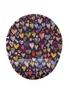 Kalp Desenli Bilek Destekli Mouse Pad
