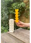 Kalp Şerit Silikon Mum Kalıbı