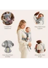 Kanguru Mini 3D Cotton Jersey/Light Grey, Gri
