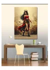 Kanvas Tablo Elbiseli Şeytan 100 X 140 Cnvsdkey-116479-100-140