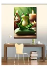 Kanvas Tablo Meditasyon Yapan Kurbağa 70 X 100 Cnvsdkey-116399-70-100