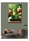 Kanvas Tablo Meditasyon Yapan Kurbağa 70 X 100 Cnvsdkey-116399-70-100