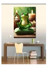 Kanvas Tablo Meditasyon Yapan Kurbağa 70 X 100 Cnvsdkey-116399-70-100