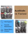 Kapı Arkası Ayakkabı Organizer 24 Gözlü – Askılı Dolap İçi Düzenleyici 4 Kancalı Gri