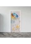 Kapı Giydirme Kapı Sticker Folyosu 3D Balık
