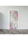 Kapı Giydirme Kapı Sticker Folyosu 3D Papatya