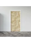 Kapı Giydirme Kapı Sticker Folyosu 3D Sarı Çiçekler