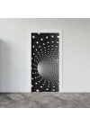 Kapı Giydirme Kapı Sticker Folyosu 3D Tünel Kareler
