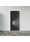 Kapı Giydirme Kapı Sticker Folyosu 3D Tünel Kareler