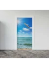 Kapı Giydirme Kapı Sticker Folyosu Deniz Manzara