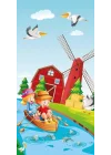 Kapı Giydirme Kapı Sticker Folyosu Dere Değirmen