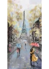 Kapı Giydirme Kapı Sticker Folyosu Paris Sarı Yağlıboya