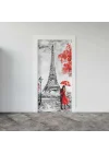Kapı Giydirme Kapı Sticker Folyosu Paris Yağlıboya