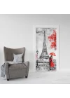 Kapı Giydirme Kapı Sticker Folyosu Paris Yağlıboya