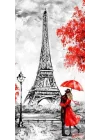 Kapı Giydirme Kapı Sticker Folyosu Paris Yağlıboya