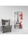 Kapı Giydirme Kapı Sticker Folyosu Paris Yağlıboya