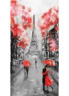 Kapı Giydirme Kapı Sticker Folyosu ParisYağlıboya
