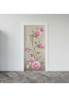 Kapı Giydirme Kapı Sticker Folyosu Pembe Gül