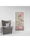 Kapı Giydirme Kapı Sticker Folyosu Pembe Gül