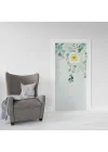 Kapı Giydirme Kapı Sticker Folyosu Sarı Çiçek