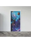 Kapı Giydirme Kapı Sticker Folyosu Uzay Galaksi