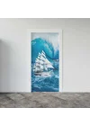 Kapı Giydirme Kapı Sticker Folyosu Yelkenli Deniz