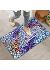 Kapı Önü Paspası - Modern ve Şık Kapı Paspası | Ev, Ofis ve Dış Mekân Kullanımı İçin (Desenli Çok Dilli Hoşgeldiniz) 45x65