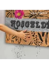 Kapı Önü Paspası - Modern ve Şık Kapı Paspası | Ev, Ofis ve Dış Mekân Kullanımı İçin (Rustic Welcome Bloom) 45x65