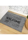 Kapı Önü Paspası - Modern ve Şık Kapı Paspası | Ev, Ofis ve Dış Mekân Kullanımı İçin (Seyahatsever) 45x65