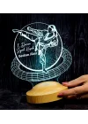 karateci Hediyesi, Karate Tekvando Judo Sporcuya Hediye 3D Led Lamba