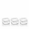 Kare Saklama Kabı 3 X 350 Ml, Şeffaf